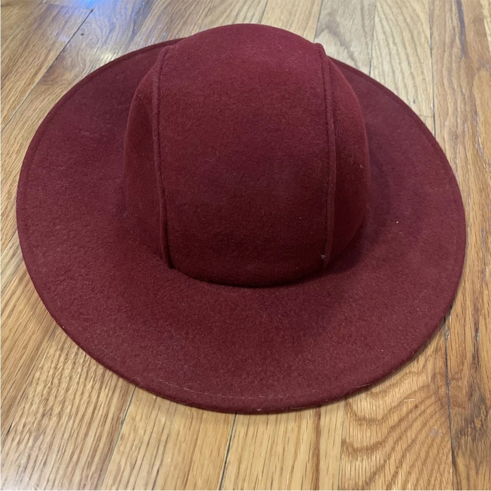 RED Frank Olive Vintage "Excello" 100% wool Ladies Hat Black/Red Made in U.S.A.